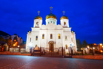 Fototapeta na wymiar Christ Saviour Spassky Cathedral, Pyatigorsk
