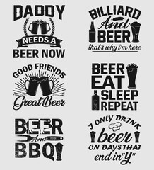 BEER AND BBQ T-SHIRT DESIGN SVG.