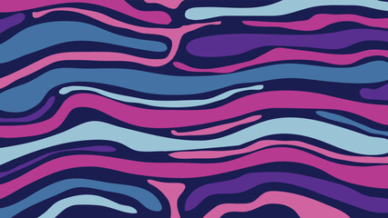 abstract zebra motif pattern in blue purple and pink color background vector EPS10