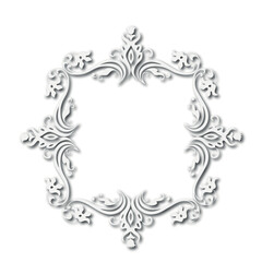 Frame, in the style of an ornament, Vector illustration eps 10, Art.	