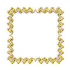 Frame, in the style of an ornament, Vector illustration eps 10, Art.	