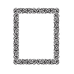 Frame, in the style of an ornament, Vector illustration eps 10, Art.	