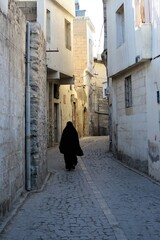 narrow street in the town