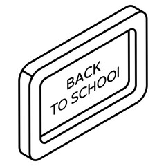 Perfect design icon of back to school 