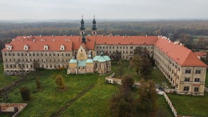 Baroque cistercian abbey in Lubiąż near Wrocław, Poland