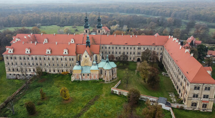 Baroque cistercian abbey in Lubiąż near Wrocław, Poland