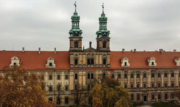 Baroque cistercian abbey in Lubiąż near Wrocław, Poland