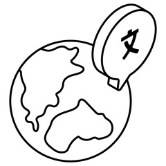      Vector design of language translator icon 