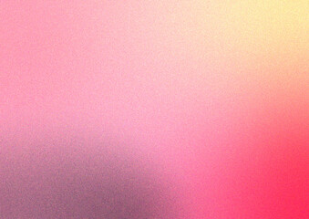 Abstract gradient blurred colorful background with grain noise effect texture. Bright minimalists grainy design.