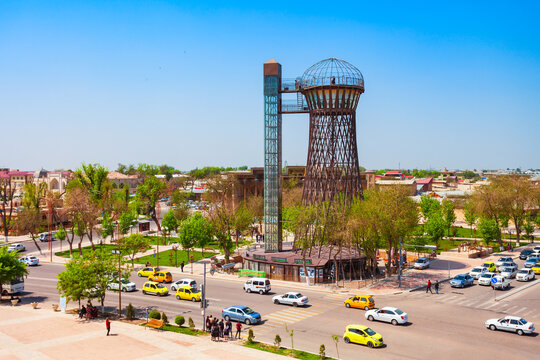 Shukhov Water Tower in Bukhara, Uzbekistan