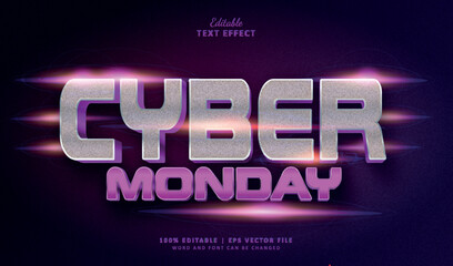 Cyber monday editable text effect style cinematic