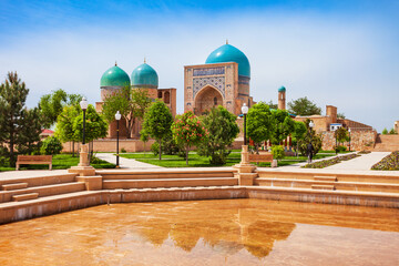 Dorut Tilovat Complex in Shahrisabz, Uzbekistan - obrazy, fototapety, plakaty