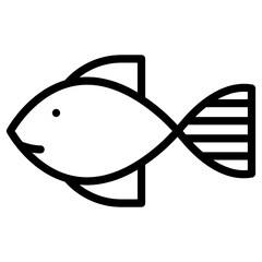 fish cartoon cute icon