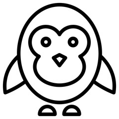 penguin cartoon cute icon