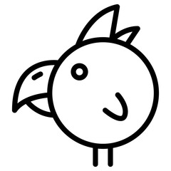 bird  cartoon cute icon