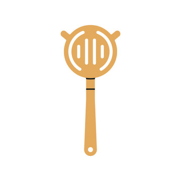 yellow cocktail strainer isolated on white clip art preview