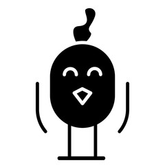 chicken cartoon cute icon