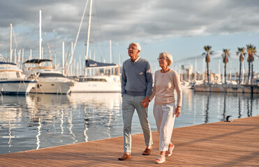 Senior couple on the beach