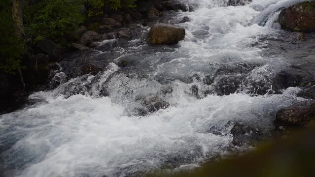 The swift and indomitable flow of a mountain river.
