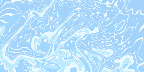 Abstract white blue colors liquid texture background.