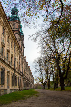 Baroque cistercian abbey in Lubiąż near Wrocław