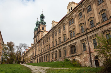 Fototapeta na wymiar Baroque cistercian abbey in Lubiąż near Wrocław
