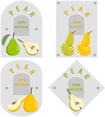 Sweet juicy tasty natural eco product pear