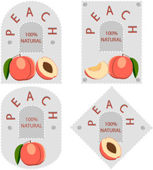 Sweet juicy tasty natural eco product peach