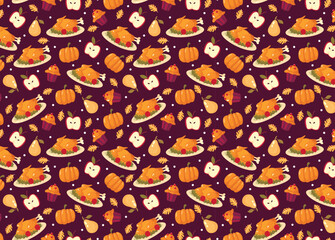 thanksgiving celebration pattern background