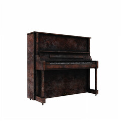 Fototapeta na wymiar Desolate Wooden Piano