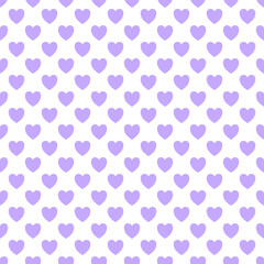 Heart vector. Seamless abstract pastel purple hearts. Simple heart background illustration. Valentine illustration. Vector for wrapping paper, wallpaper, postcard, fabric pattern, sticker pattern.