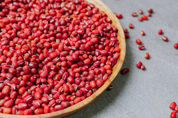 Red beans on a plate