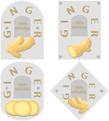 Sweet juicy tasty natural eco product ginger