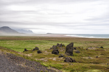 Landscape in western Iceland on the peninsula of Snaefellsnes