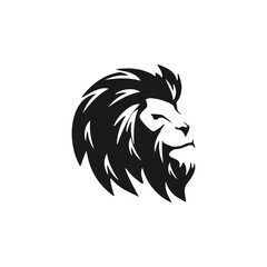 Fototapeta premium Lion Head Logo Design Vector Illustration Template Idea