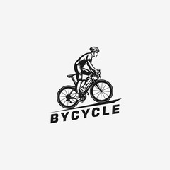 Bycycle vector illustration logo design template