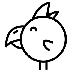 bird  cartoon cute icon