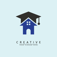 school at home logo icon design
