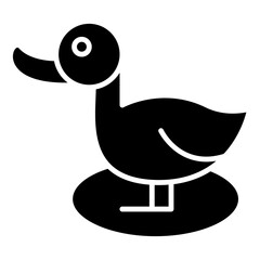 duck cartoon cute icon