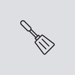 Kitchen spatula vector icon sign symbol