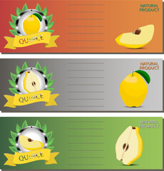 Sweet juicy tasty natural eco product quince