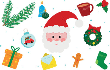 christmas icons set