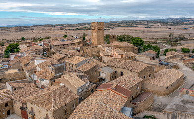 Obraz premium Layana population of Spain, region of the Five Villas, belonging to Ejea de los Caballeros, Zaragoza