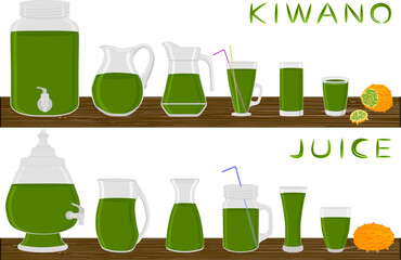 Big kit different types glassware with bewerage