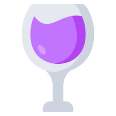 An editable design icon of drink glass 