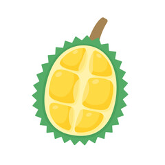 yellow durian with thorns delicious tropical fruit
