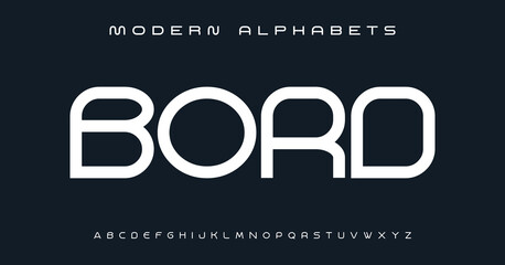 Sports modern tech font typography. MINIMAL vector typeface for a company. Modern gaming fonts for logo design.