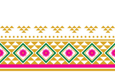 Geometric ethnic pattern. seamless geometric pattern. seamless pattern. figure tribal embroidery. Design for fabric, curtain, carpet, batik, fabric, folk pattern. png vector.