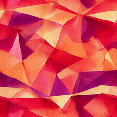Plakat seamless background, tile, seamless abstract background with triangles, watercolor, background, illustration, digital