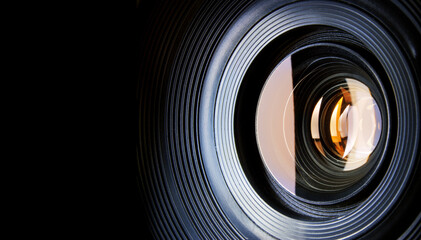 camera lens close up